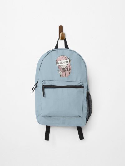 Bocchi The Rock Hitori Gotou Peace Hand Sign Artistic Watercolor Art And Ahegao Girl Style Backpack Official Anime Backpack Merch