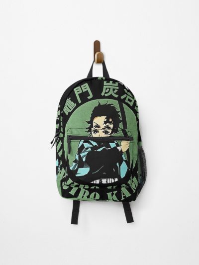 Demon Slayer Kamado Black Backpack Official Anime Backpack Merch