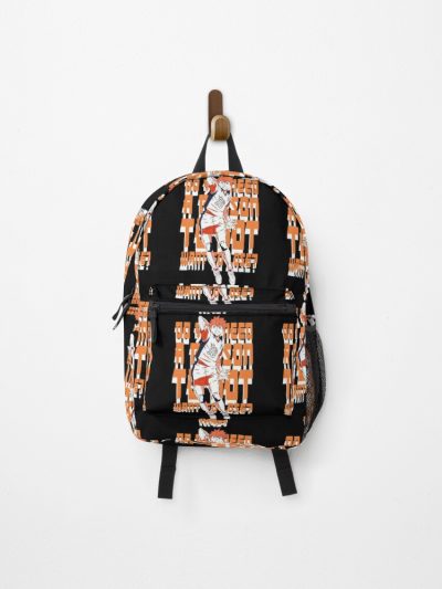 Haikyuu Hinata Shoyo Quote Black Backpack Official Anime Backpack Merch