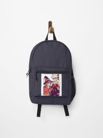 Retro Vintage Konosuba Anime Konosuba Megumin And Bakugo Sketch Backpack Official Anime Backpack Merch