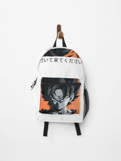 Naruto Anime , Follow Me , Anime Black, Orange, Japonese, Manga Series, Ilustration, Young Ninja, Pinkiee10 Backpack Official Anime Backpack Merch