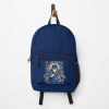 Blue Naruto Fan Art - Contemporary Abstract Illustration In Cool Tones Backpack Official Anime Backpack Merch