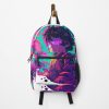 Anime Akira Girl Walking Through A Mushroom Psychedelic Trip Acid Backpack Official Anime Backpack Merch