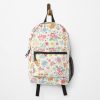 Cute Rilakkuma Flower Pattern Backpack Official Anime Backpack Merch