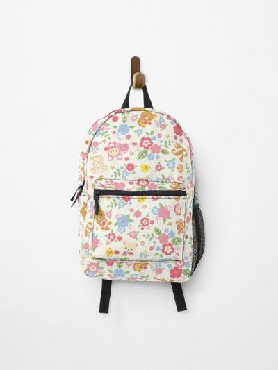 Cute Rilakkuma Flower Pattern Backpack Official Anime Backpack Merch