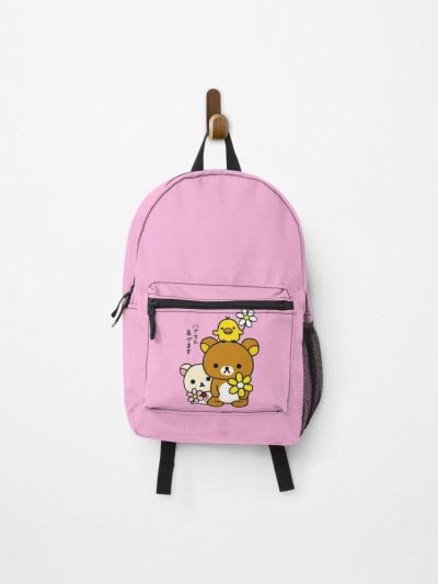 Rilakkuma, Korilakkuma, Kiiroitori And Flowers Backpack Official Anime Backpack Merch