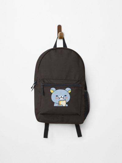 Blueberry Blue Rilakkuma Eating Bread Peeker Backpack Official Anime Backpack Merch