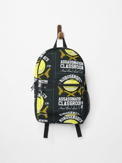 Assassination Classroom Koro Sensei Happy Bow, Lock On Backpack Official Anime Backpack Merch