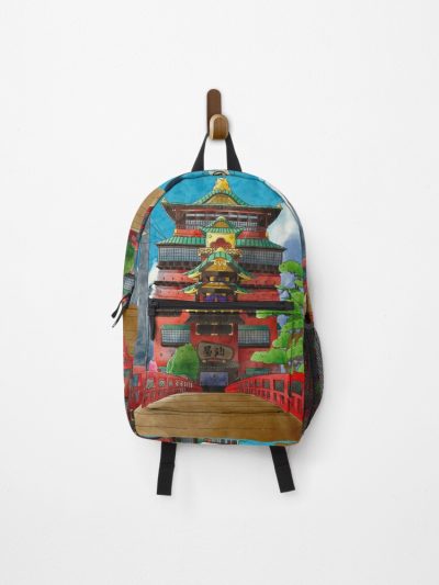 Spirited Away Illustrator Architecture Backpack Official Anime Backpack Merch