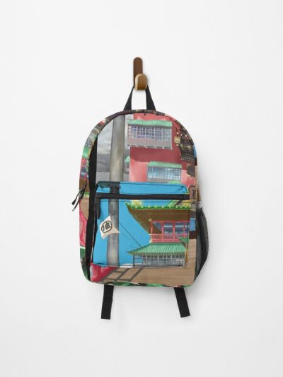 Bathhouse Spirited Away Digital Art Backpack Official Anime Backpack Merch