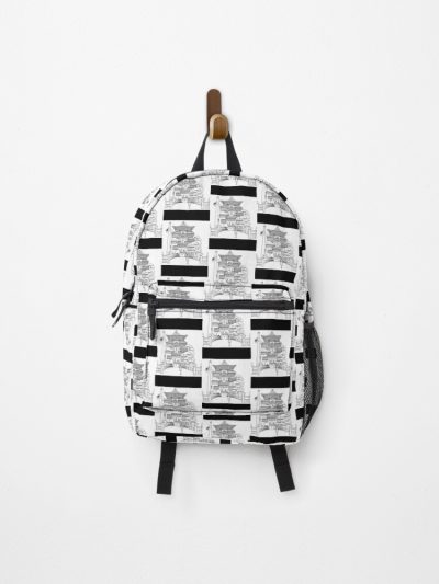 Spirited Away Bathhouse With Chihiro But A Simple Line Drawing Backpack Official Anime Backpack Merch