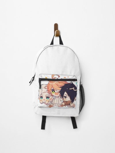 The Promised Neverland , Chibi Ray Emma Norman Backpack Official Anime Backpack Merch