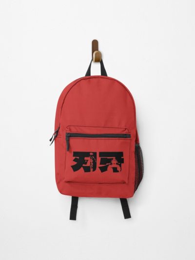 Baki Cool Black Calligraphy / Typography / Japanese Letters / Baki Hanma The Grappler Season 1 2 3 Anime And Manga Characters Pickle Backpack Official Anime Backpack Merch