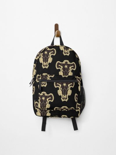 Alternate View Of Black Clover Black Bulls Symbol Backpack Official Anime Backpack Merch