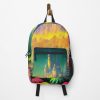 A Painting Of A Castle In The Sky Backpack Official Anime Backpack Merch