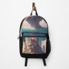 A Fantasy Landscape Of A Castle In The Sky Backpack Official Anime Backpack Merch