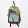 A Painting Of A Castle In The Sky Backpack Official Anime Backpack Merch