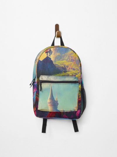 A Painting Of A Castle In The Sky Backpack Official Anime Backpack Merch