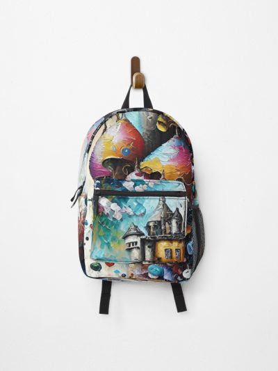 Castle In The Sky In Oils Backpack Official Anime Backpack Merch