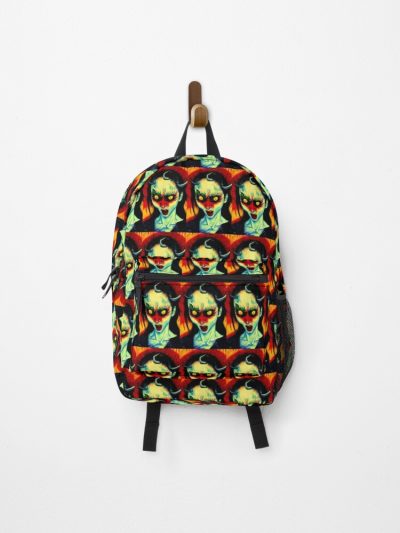 Demon Ahegao Girl Horror Erotica Print Backpack Official Anime Backpack Merch