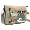 Cartoon Totoro shoulder bag satchel washing canvas schoolbag primary and middle school students wear resistant new 2 - Anime Backpack Shop