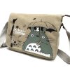 Cartoon Totoro shoulder bag satchel washing canvas schoolbag primary and middle school students wear resistant new 4 - Anime Backpack Shop