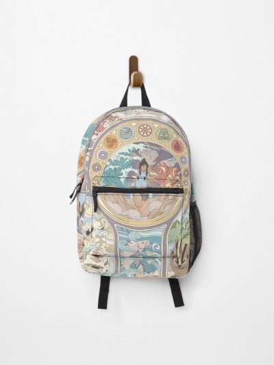 Avatar Korra And Original Benders, Art Nouveau Backpack Official Cow Anime Merch